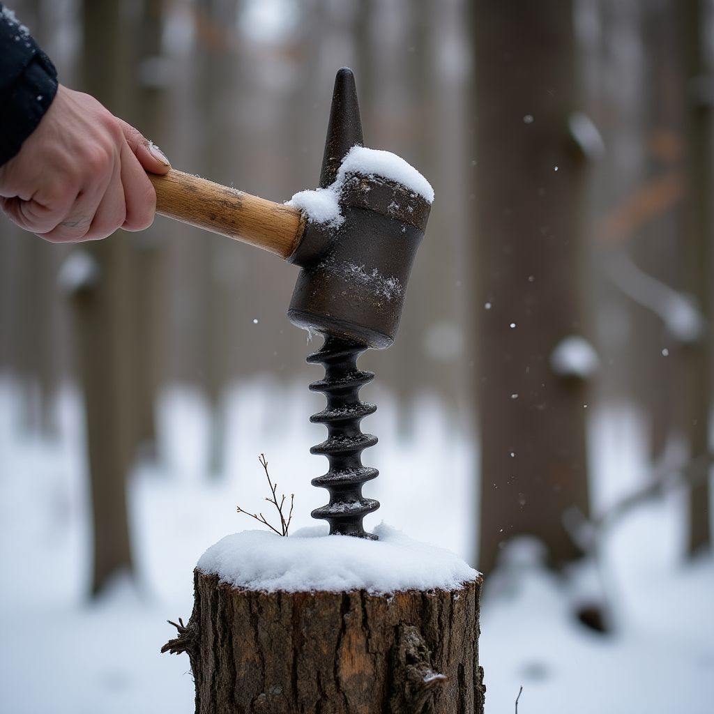 Traditional maple tapping