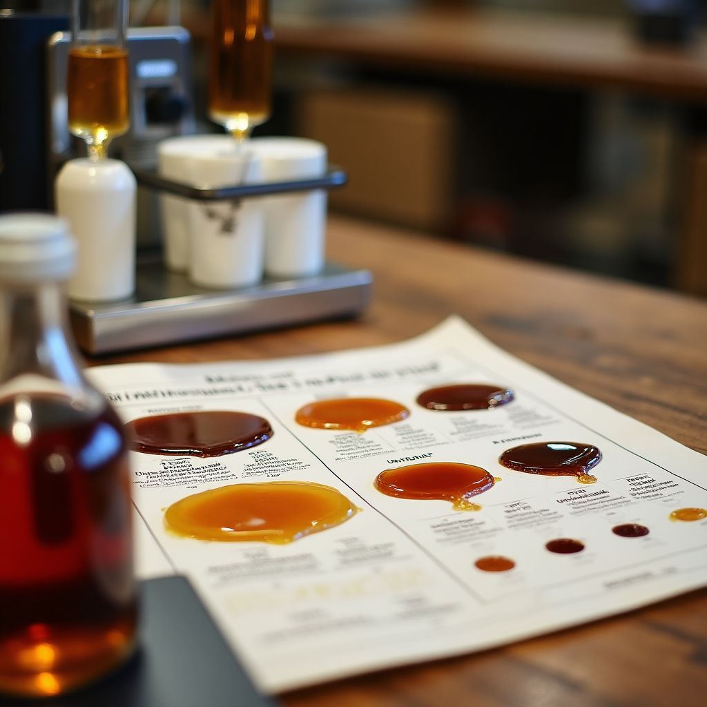 Maple syrup grading demonstration